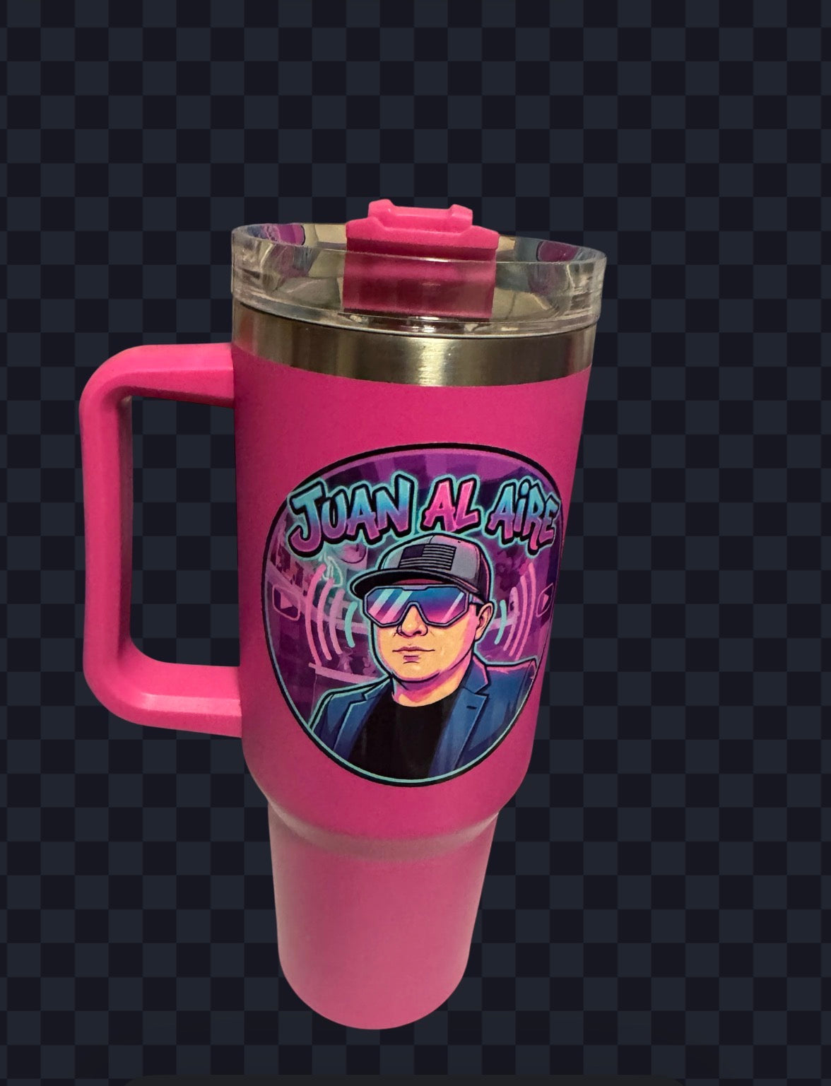 40 oz Tumbler with Handle,Tumbler with Lid and Straw,Double Wall Insulated Cup Stainless Steel Travel Mug(Cold for 34 Hours),Water Bottle for Iced Tea,Coffee,Cold Beverages(Purple)