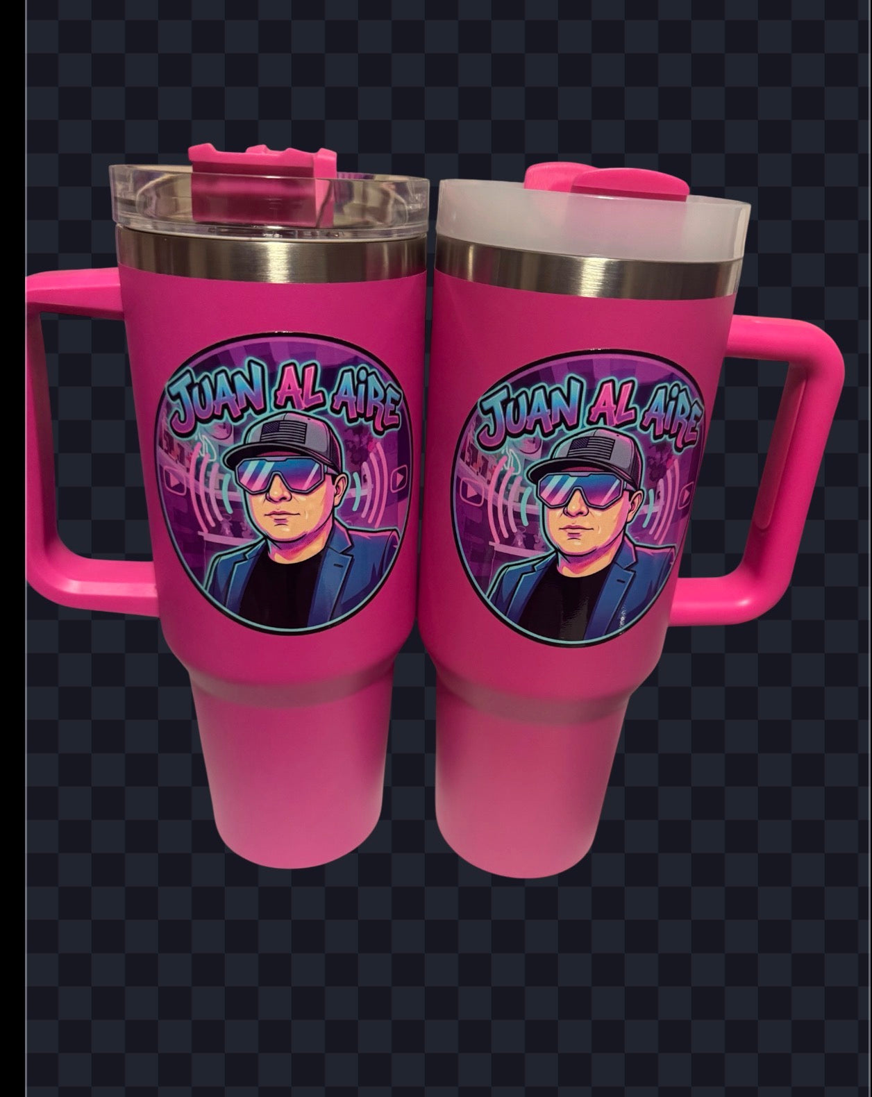 40 oz Tumbler with Handle,Tumbler with Lid and Straw,Double Wall Insulated Cup Stainless Steel Travel Mug(Cold for 34 Hours),Water Bottle for Iced Tea,Coffee,Cold Beverages(Purple)
